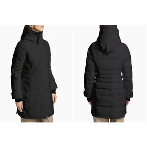 Canada Goose Womens Black Noir Lorette 625 Fill Power Down Parka Coat Size Small